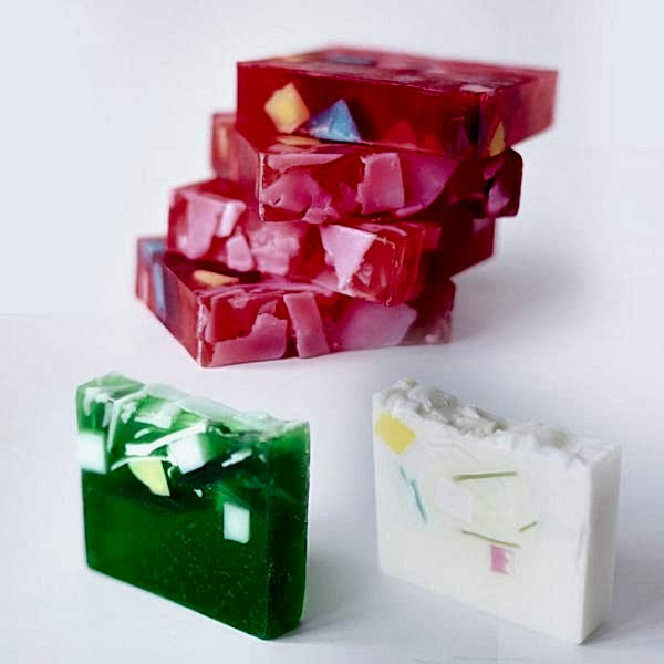 Мыло с ароматизированными частицами